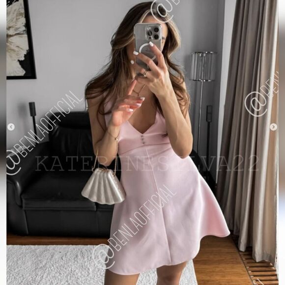 ZARA BLOGGERS FAV Zara JEWEL BUTTON PINAFORE DRESS 2747/571 - Picture 5 of 16